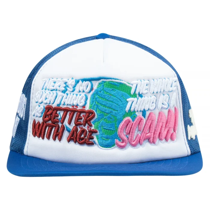 Better with age scam hats blue Better with age scam hats blue